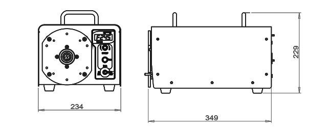 WG600S工業(yè)調速型蠕動泵尺寸圖